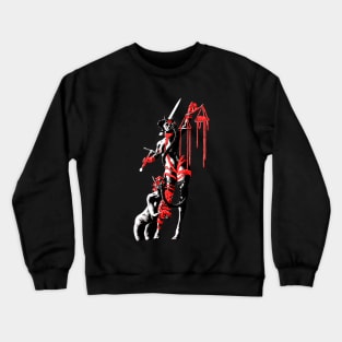 Bound in justice shibari suspension kinbaku rope bondage Crewneck Sweatshirt